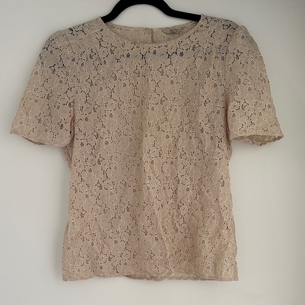 Jack Wills Lace Blouse - Cream